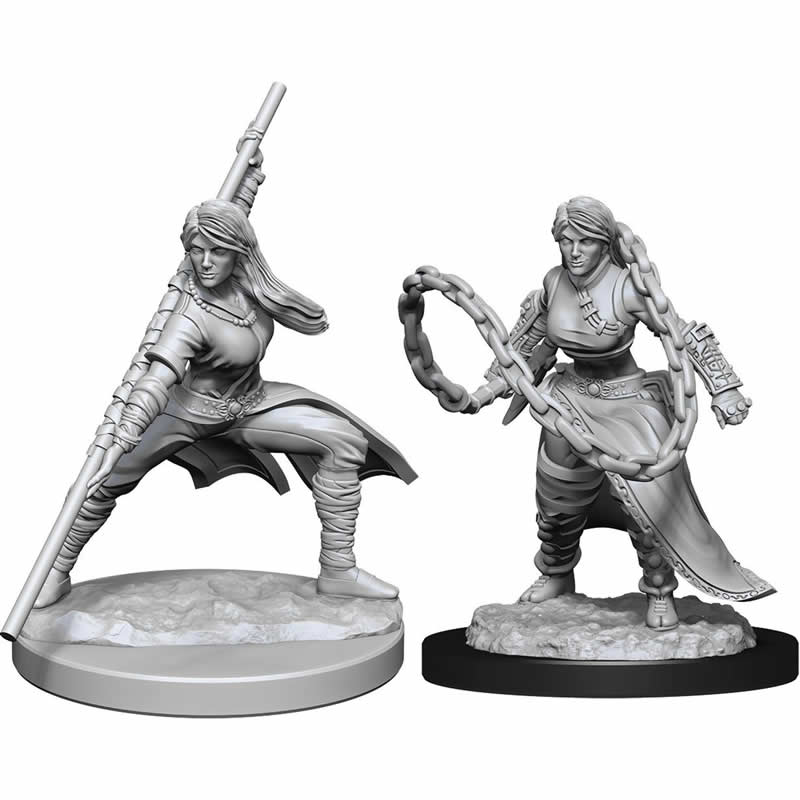 WZK90225 Human Monk Female Nozurs Marvelous Miniatures D&D Unpainted Miniatures (ONLINE ORDER ONLY)