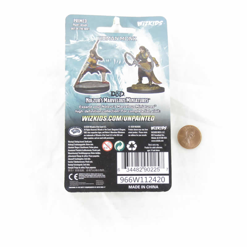 WZK90225 Human Monk Female Nozurs Marvelous Miniatures D&D Unpainted Miniatures (ONLINE ORDER ONLY)