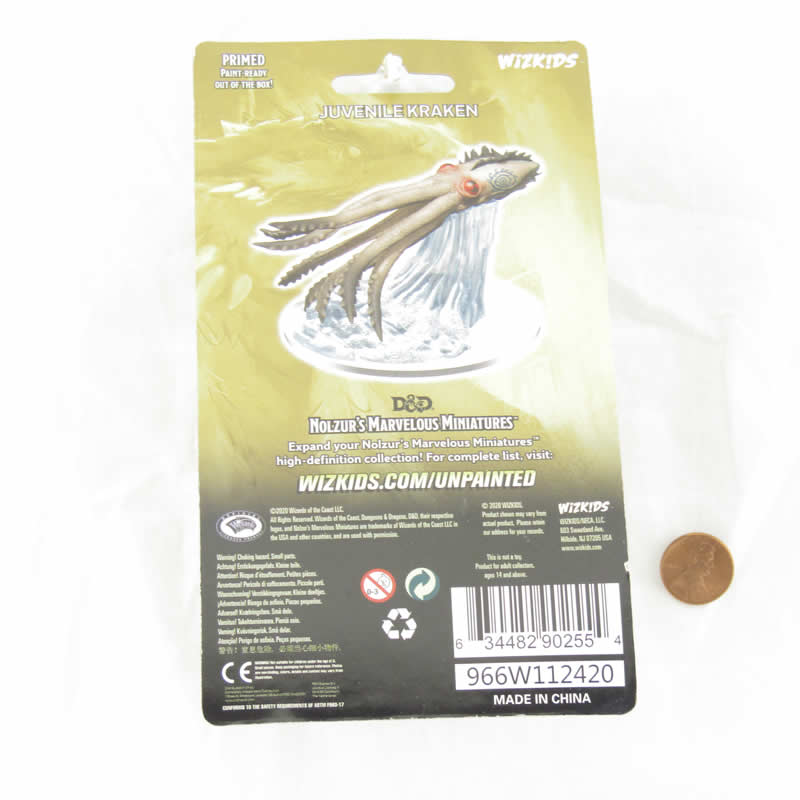 WZK90255 Juvenile Kraken Nozurs Marvelous Miniatures D&D Unpainted Miniatures (ONLINE ORDER ONLY)