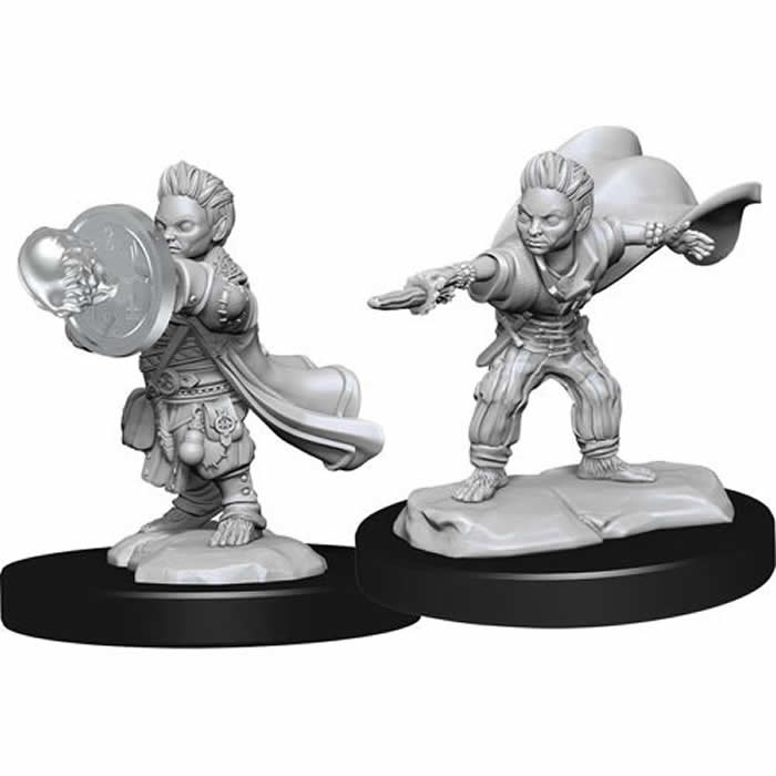 WZK90260 Halfling Wizard Male Miniature Figure Pathfinder Battles Deep Cuts Unpainted Miniatures (ONLINE ORDER ONLY)