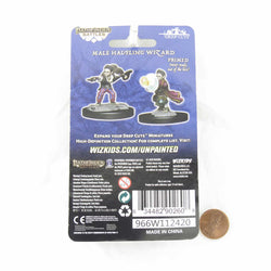 WZK90260 Halfling Wizard Male Miniature Figure Pathfinder Battles Deep Cuts Unpainted Miniatures (ONLINE ORDER ONLY)