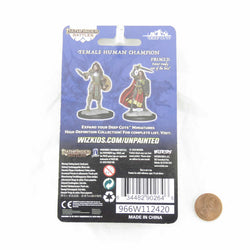 WZK90264 Human Champion Female Miniature Figure Pathfinder Battles Deep Cuts Unpainted Miniatures (ONLINE ORDER ONLY)