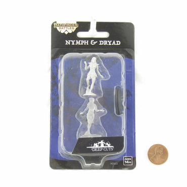 WZK90265 Nymph and Dryad Miniature Figure Pathfinder Battles Deep Cuts Unpainted Miniatures (ONLINE ORDER ONLY)