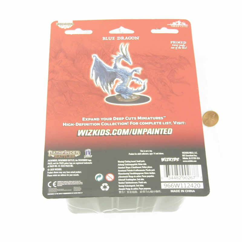 WZK90267 Blue Dragon Miniature Figure Pathfinder Battles Deep Cuts Unpainted Miniatures (ONLINE ORDER ONLY)