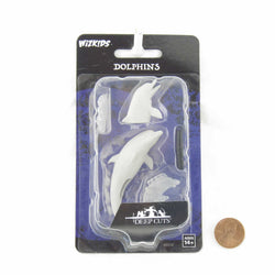 WZK90270 Dolphins Miniature Figure Accessories Deep Cuts Unpainted Miniatures (ONLINE ORDER ONLY)