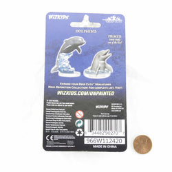 WZK90270 Dolphins Miniature Figure Accessories Deep Cuts Unpainted Miniatures (ONLINE ORDER ONLY)