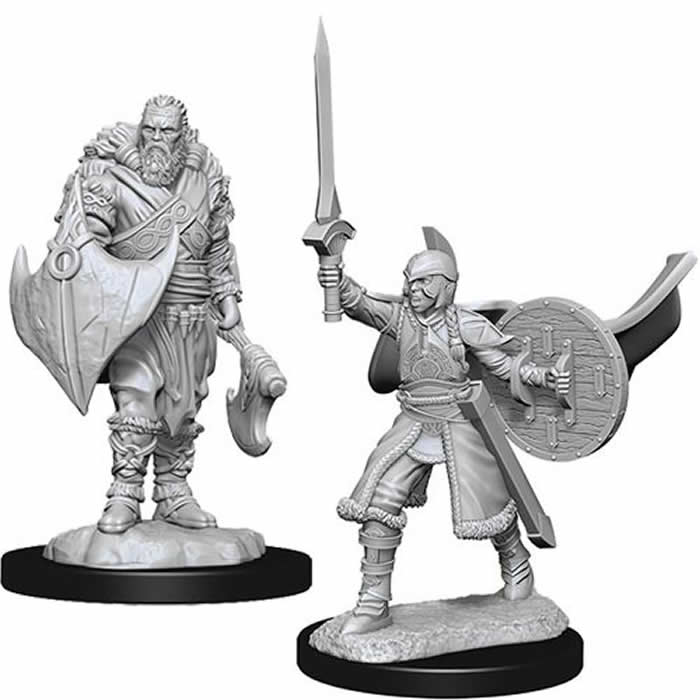WZK90277 Human Berserkers Unpainted Magic Miniature Figures Deep Cuts (ONLINE ORDER ONLY)