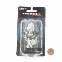 WZK90277 Human Berserkers Unpainted Magic Miniature Figures Deep Cuts (ONLINE ORDER ONLY)