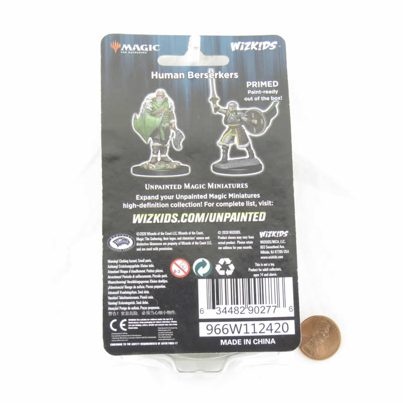 WZK90277 Human Berserkers Unpainted Magic Miniature Figures Deep Cuts (ONLINE ORDER ONLY)