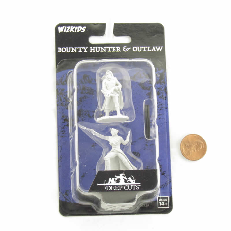 WZK90339 Bounty Hunter and Outlaw Miniature Figures Deep Cuts Unpainted Miniatures (ONLINE ORDER ONLY)