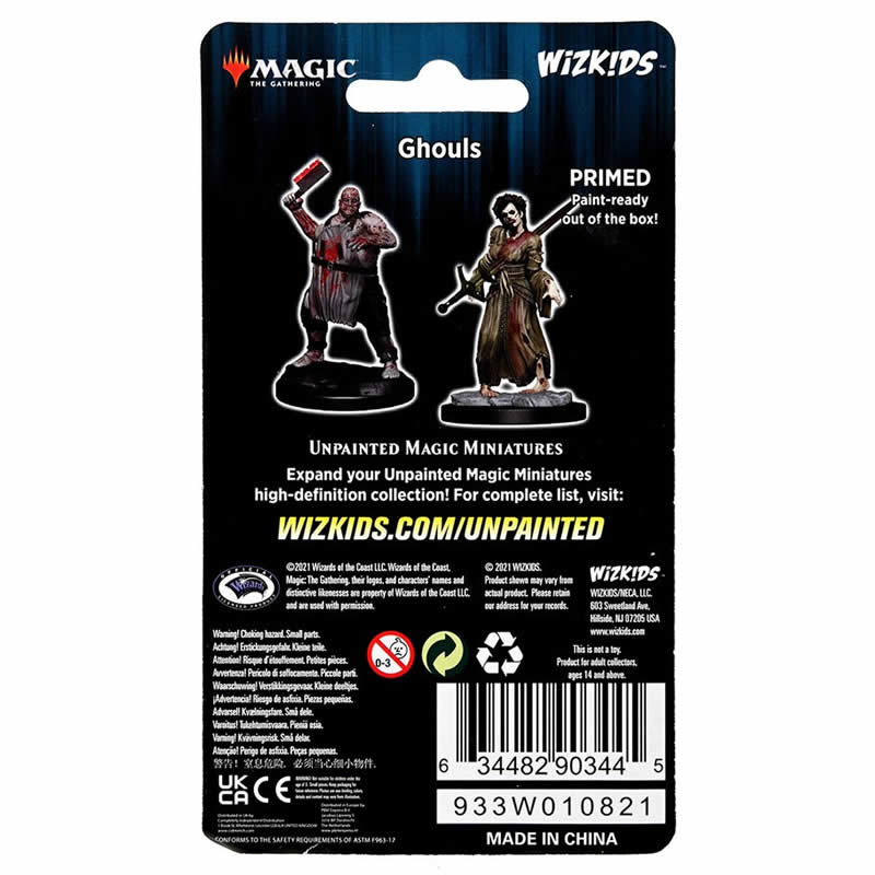 WZK90344 Ghouls Unpainted Magic Miniature Figures Deep Cuts (ONLINE ORDER ONLY)