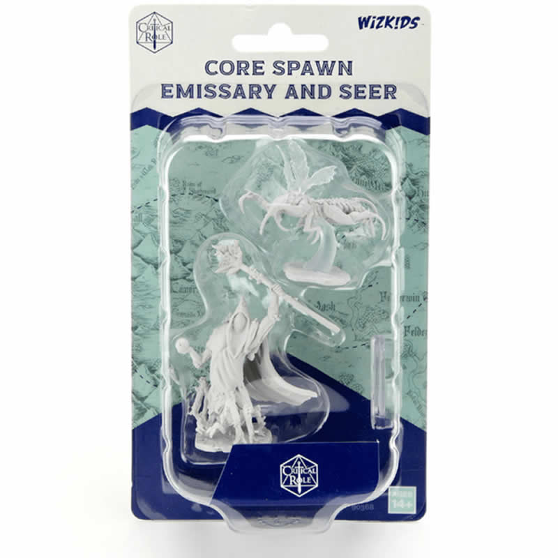 WZK90368 Core Spawn Emissary and Seer Unpainted Miniatures Critical Role Series Figures (ONLINE ORDER ONLY)