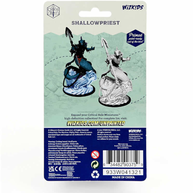 WZK90375 Shallowpriest Unpainted Miniatures Critical Role Series Figures (ONLINE ORDER ONLY)