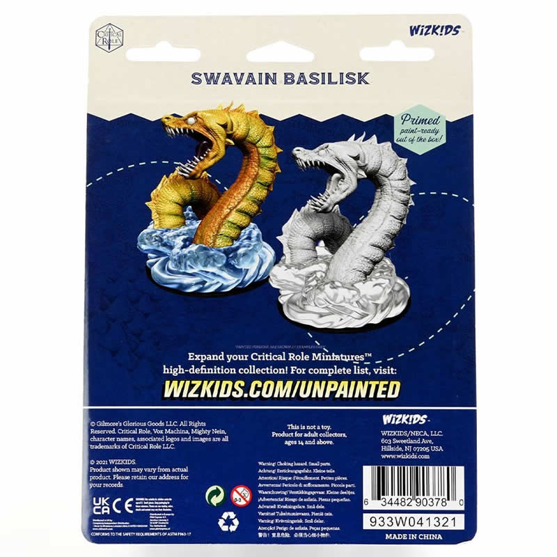 WZK90378 Swavian Basilisk Unpainted Miniatures Critical Role Series Figures (ONLINE ORDER ONLY)