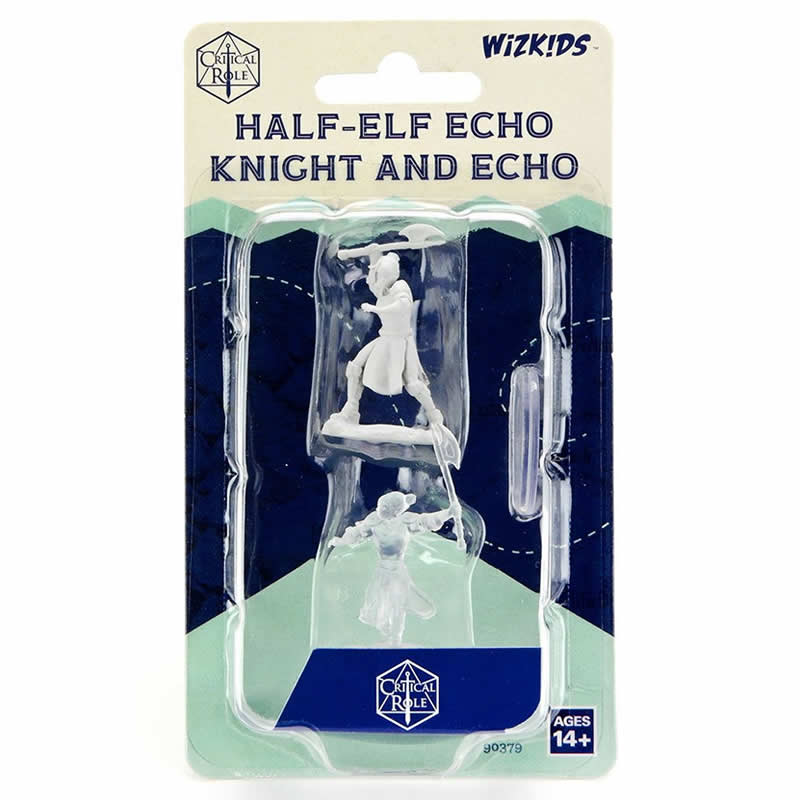 WZK90379 Half-elf Echo Knight and Echo Unpainted Miniatures Critical Role Series Figures (ONLINE ORDER ONLY)