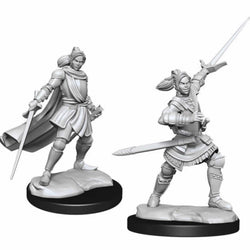WZK90390 Half-elf Pally Xhorhas Paladin Female Unpainted Miniatures Critical Role Series Figures (ONLINE ORDER ONLY)