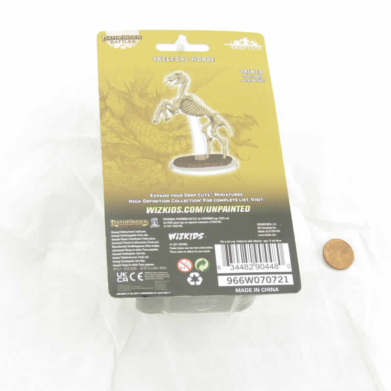 WZK90448 Skeletal Horse Miniature Figure Pathfinder Battles Deep Cuts Unpainted Miniatures (ONLINE ORDER ONLY)