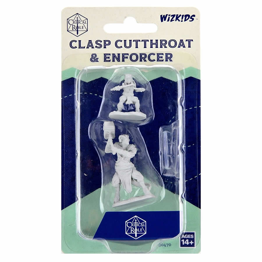 WZK90470 Clasp Cutthroat and Enforcer Unpainted Miniatures Critical Role Series Figures (ONLINE ORDER ONLY)