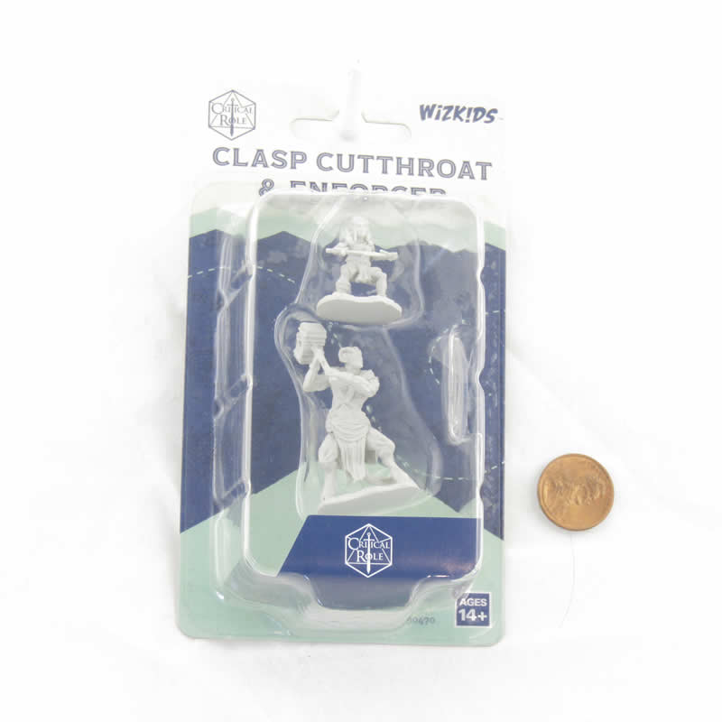 WZK90470 Clasp Cutthroat and Enforcer Unpainted Miniatures Critical Role Series Figures (ONLINE ORDER ONLY)