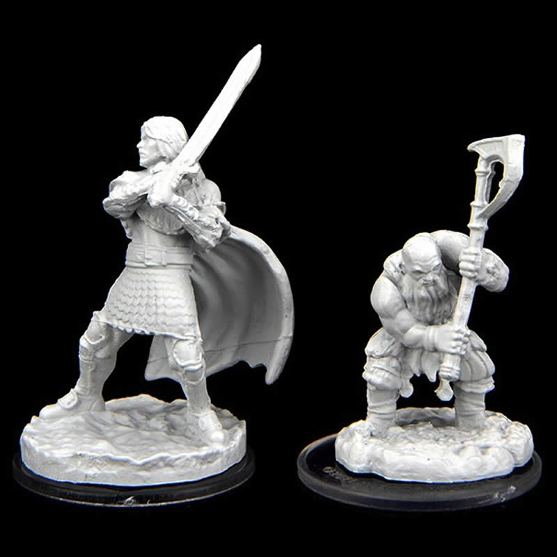 WZK90471 Westruun Militia Swordsman and Kraghammer Axeman Unpainted Miniatures Critical Role Series Figures (ONLINE ORDER ONLY)