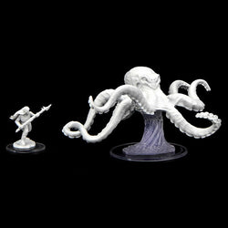 WZK90477 Ashari Waverider and Octopus Unpainted Miniatures Critical Role Series Figures (ONLINE ORDER ONLY)