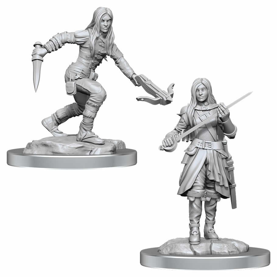 WZK90485 Half-elf Rogue Female Nozurs Marvelous Miniatures D&D Unpainted Miniatures (ONLINE ORDER ONLY)