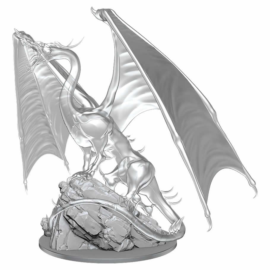 WZK90491 Young Emerald Dragon Nozurs Marvelous Miniatures D&D Unpainted Miniatures (ONLINE ORDER ONLY)