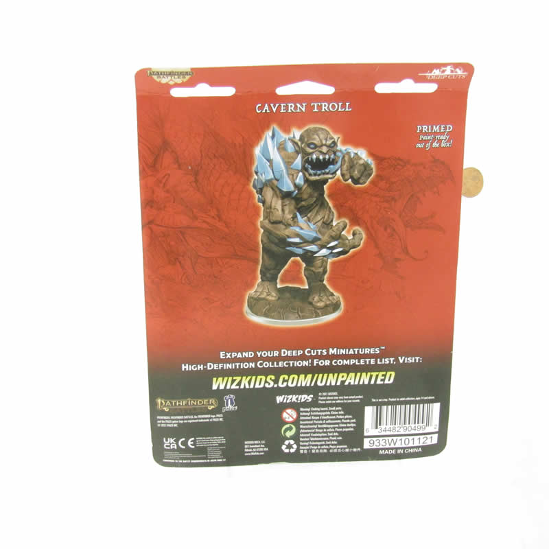 WZK90499 Cavern Troll Miniature Figure Pathfinder Battles Deep Cuts Unpainted Miniatures (ONLINE ORDER ONLY)
