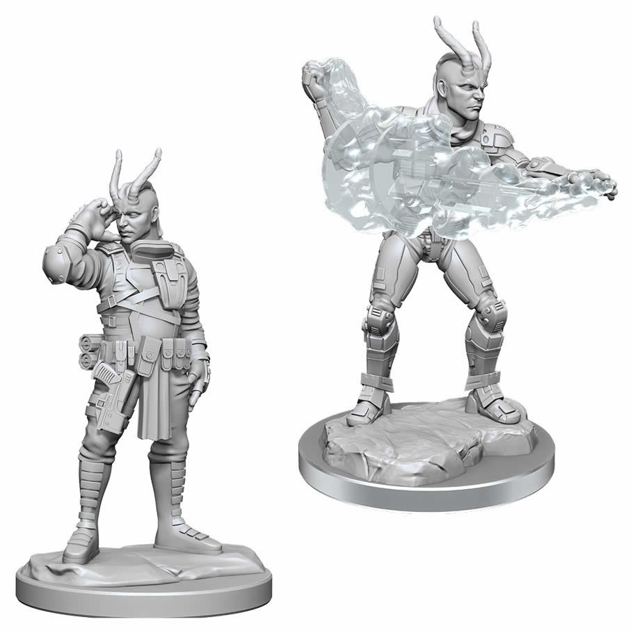 WZK90501 Lashunta Technomancer Male Miniature Figure Starfinder Battles Deep Cuts Unpainted Miniatures (ONLINE ORDER ONLY)