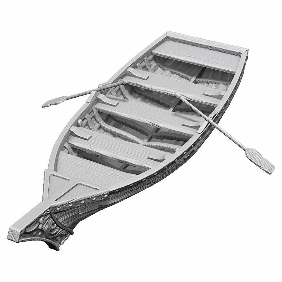 WZK90503 Rowboat and Oars Unpainted Magic Miniature Figures Deep Cuts (ONLINE ORDER ONLY)