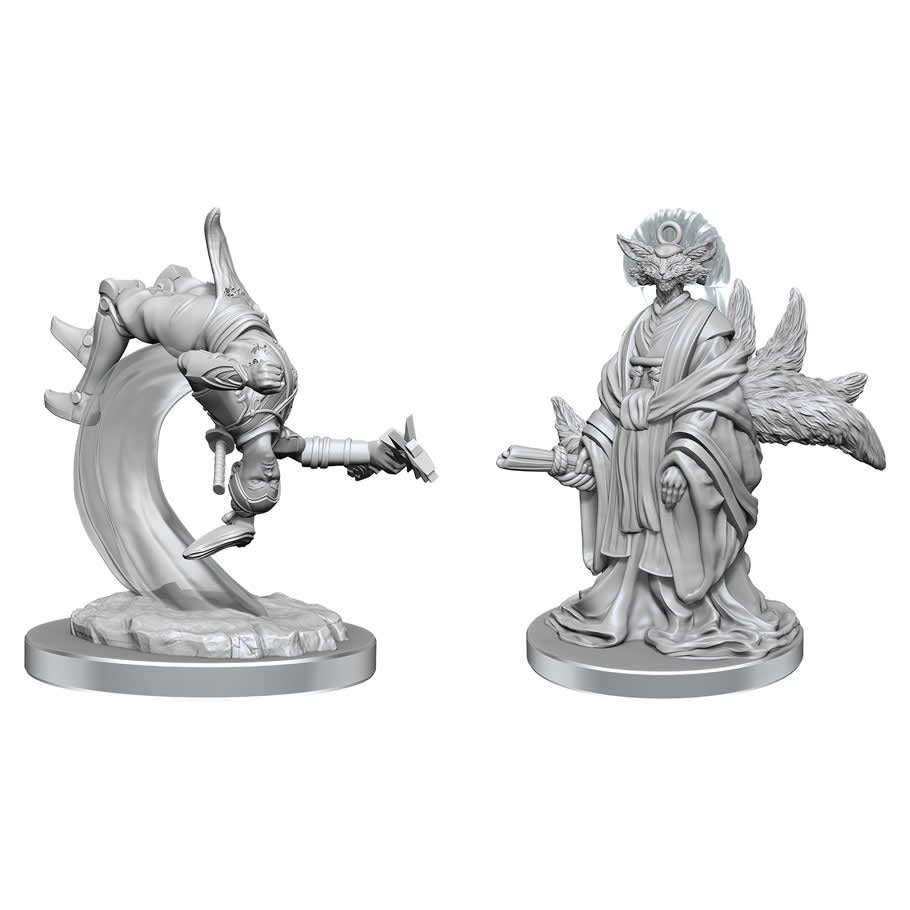 WZK90505 Kotose and Light-paws Unpainted Magic Miniature Figures Deep Cuts (ONLINE ORDER ONLY)