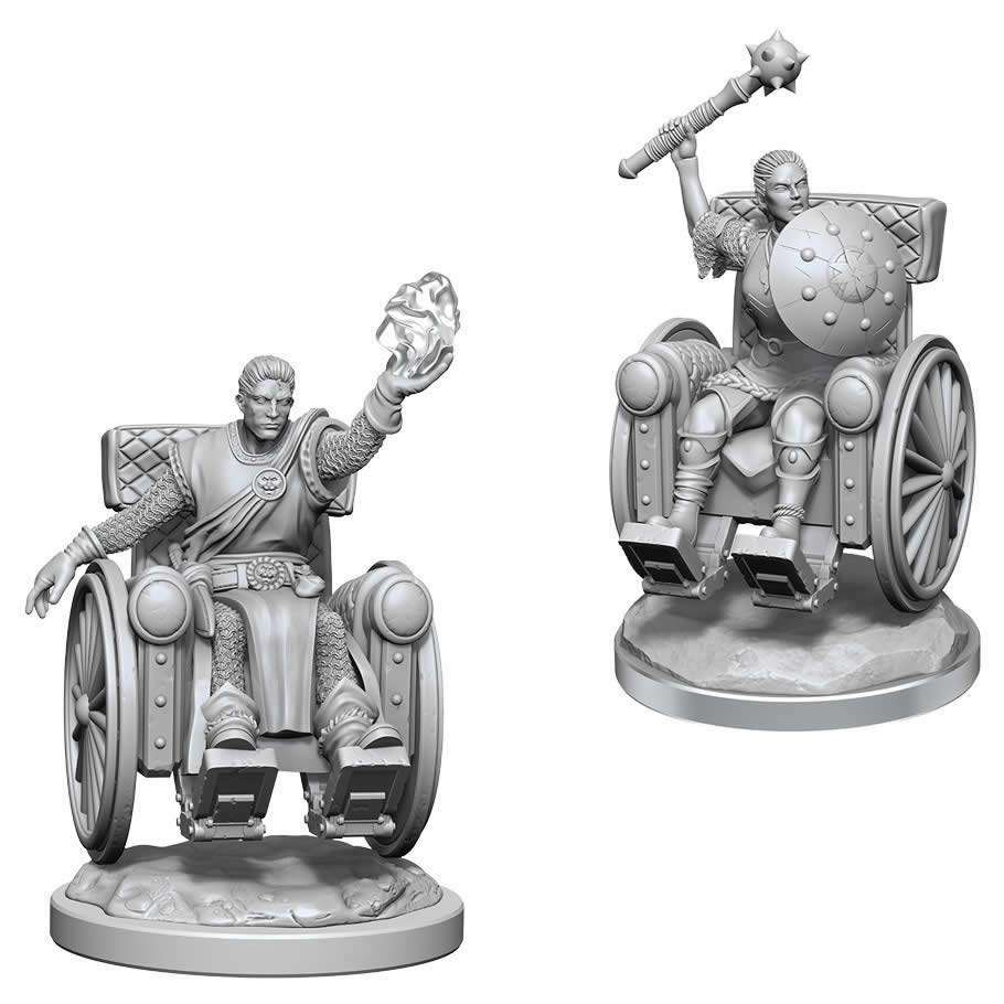 WZK90523 Human Clerics Nozurs Marvelous Miniatures D&D Unpainted Miniatures (ONLINE ORDER ONLY)