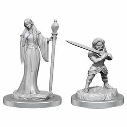WZK90550 Human Wizard and Halfling Female Unpainted Miniatures Critical Role Series Figures (ONLINE ORDER ONLY)