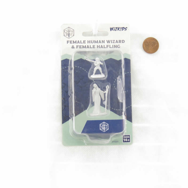 WZK90550 Human Wizard and Halfling Female Unpainted Miniatures Critical Role Series Figures (ONLINE ORDER ONLY)