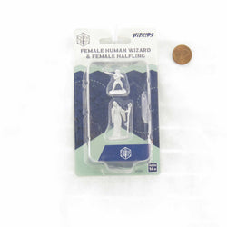 WZK90550 Human Wizard and Halfling Female Unpainted Miniatures Critical Role Series Figures (ONLINE ORDER ONLY)