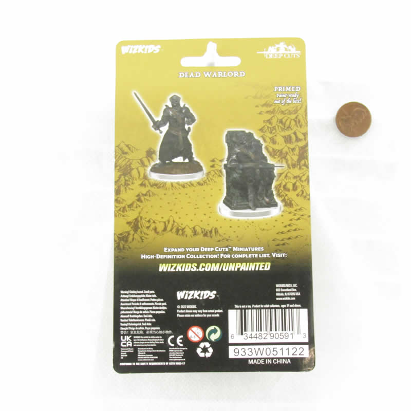 WZK90591 Dead Warlord Miniature Figure WizKids Deep Cuts Unpainted Miniatures (ONLINE ORDER ONLY)