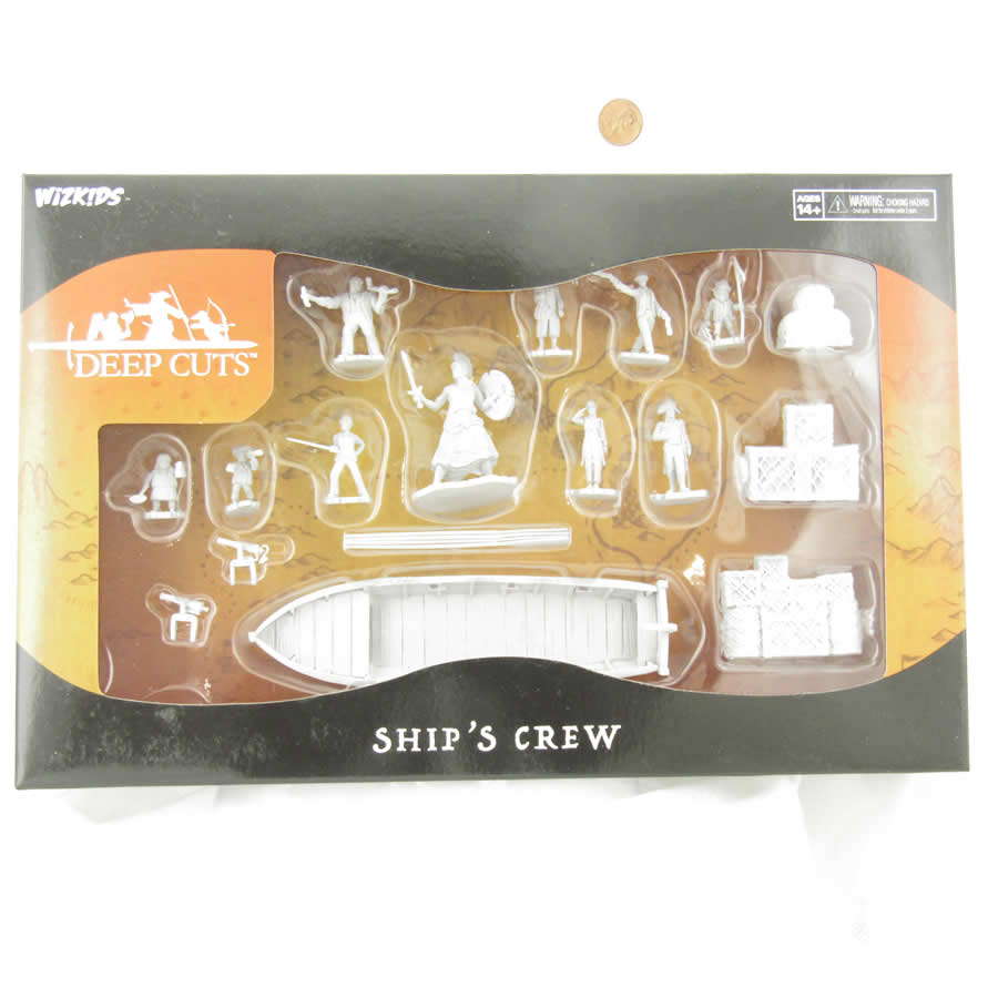 WZK90593 Ships Crew Boxed Set Miniature Figure WizKids Deep Cuts Unpainted Miniatures (ONLINE ORDER ONLY)