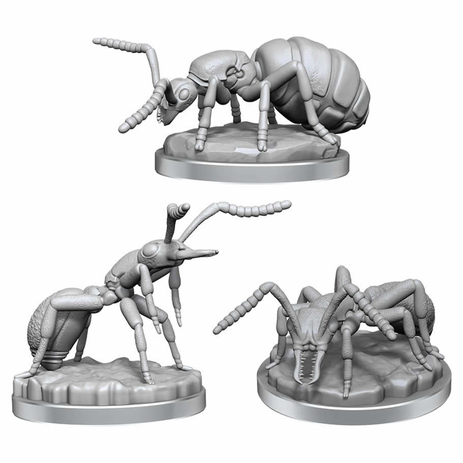 WZK90655 Giant Ants Miniature Figure WizKids Deep Cuts Unpainted Miniatures WizKids (ONLINE ORDER ONLY)