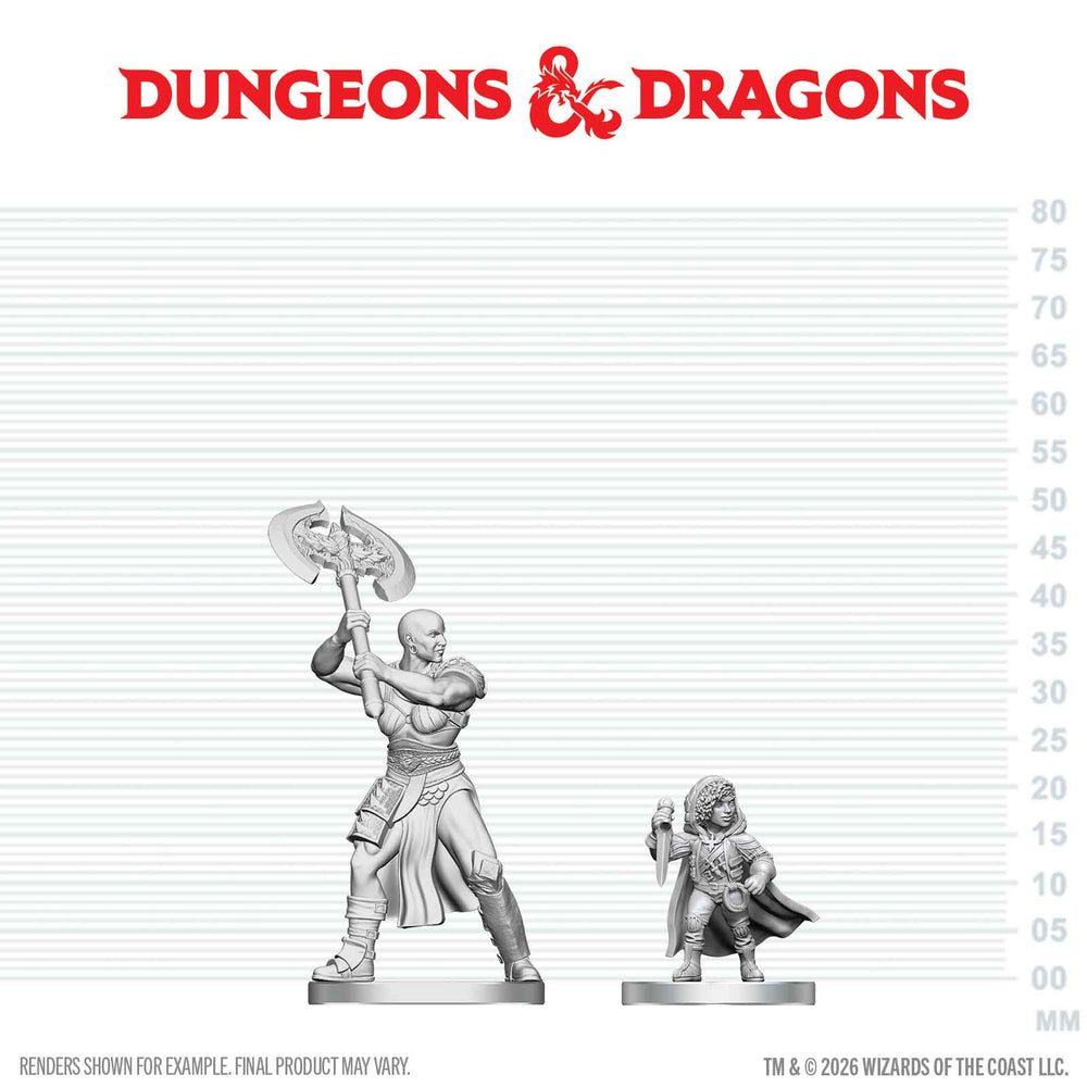 D&D Nolzur's Marvelous Miniatures: Goliath Barbarian & Halfling Rogue (ONLINE ORDER ONLY)