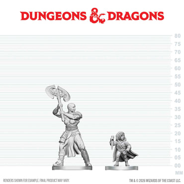 D&D Nolzur's Marvelous Miniatures: Goliath Barbarian & Halfling Rogue (ONLINE ORDER ONLY)
