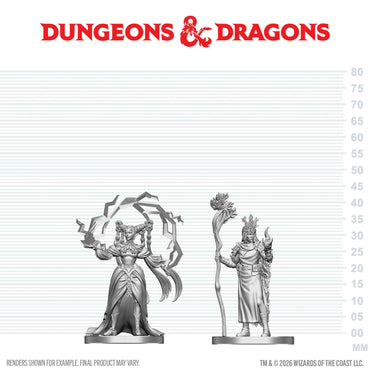 D&D Nolzur's Marvelous Miniatures: Human Druid & Elf Sorcerer (ONLINE ORDER ONLY)