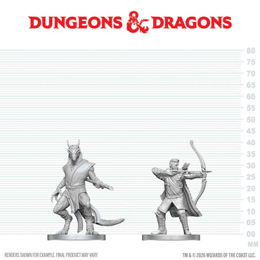 D&D Nolzur's Marvelous Miniatures: Elf Ranger & Dragonborn Monk (ONLINE ORDER ONLY)