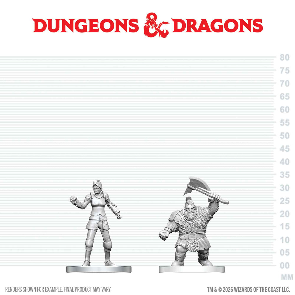 D&D Nolzur's Marvelous Miniatures: Cultist of Bane & Dwarf Zhentilar Soldier (ONLINE ORDER ONLY)