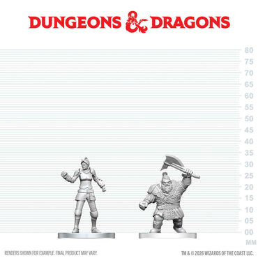 D&D Nolzur's Marvelous Miniatures: Cultist of Bane & Dwarf Zhentilar Soldier (ONLINE ORDER ONLY)