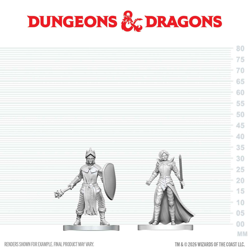 D&D Nolzur's Marvelous Miniatures: Black Gauntlet & Zhentilar Paladin of Bane (ONLINE ORDER ONLY)