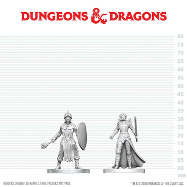 D&D Nolzur's Marvelous Miniatures: Black Gauntlet & Zhentilar Paladin of Bane (ONLINE ORDER ONLY)