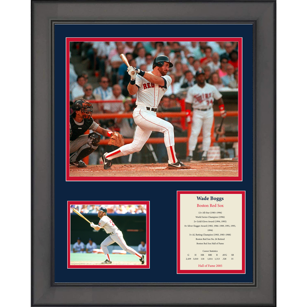 Framed Wade Boggs Hall of Fame Boston Red Sox 11"x14" Baseball Three Photo Collage (ONLINE ORDER ONLY)