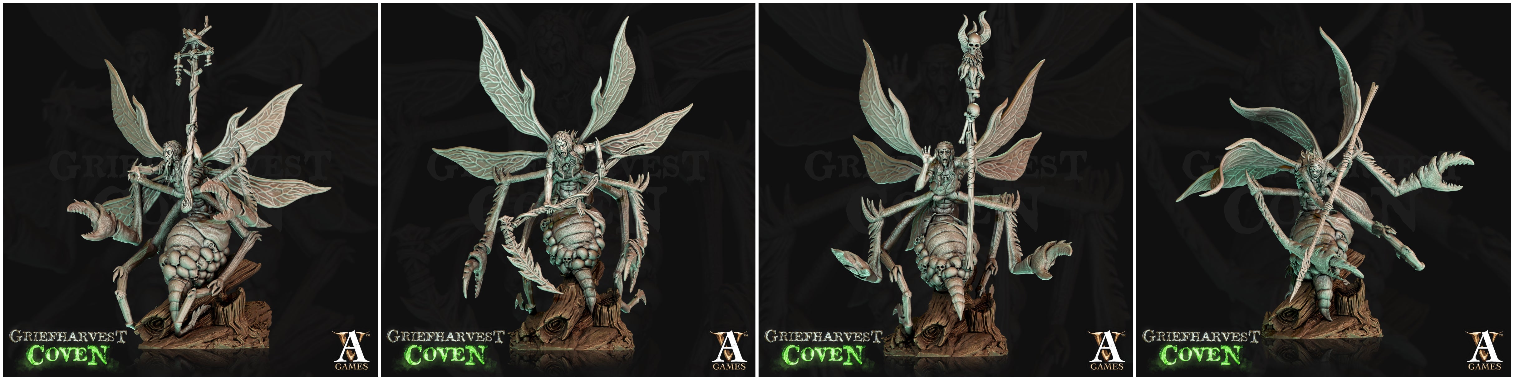 3D Printed Archvillain Games Griefharvest Coven - Wailwasps 28mm 32mm D&D (Online Only)