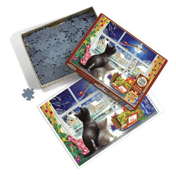 Waiting for Saint Nick 275 Large Piece Jigsaw Puzzle Cobble Hill (ONLINE ORDER ONLY)