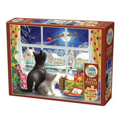 Waiting for Saint Nick 275 Large Piece Jigsaw Puzzle Cobble Hill (ONLINE ORDER ONLY)